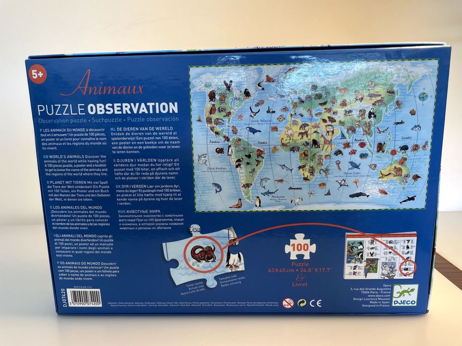 Puzzle Mundial dos Animais