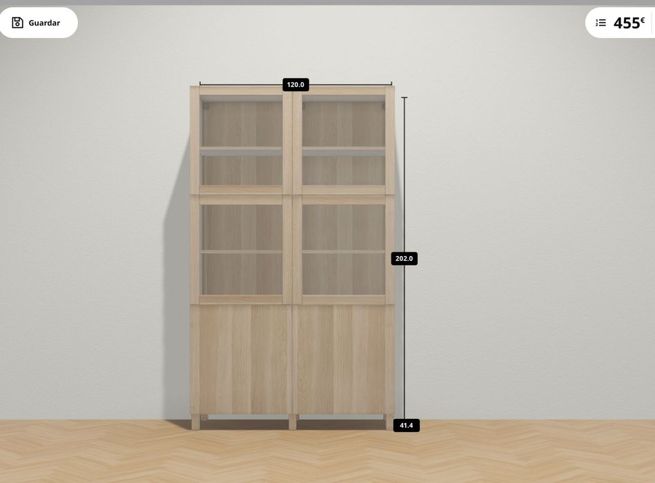Móvel/Vitrine IKEA – Carvalho Claro – Excelente Estado