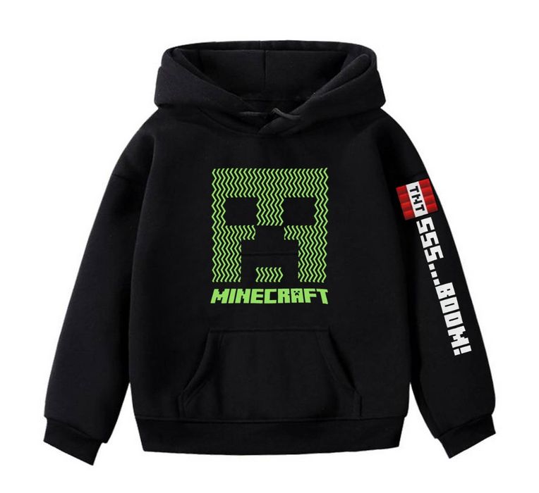 Чорна толстовка худі  Minecraft Next на хлопчика 7  років