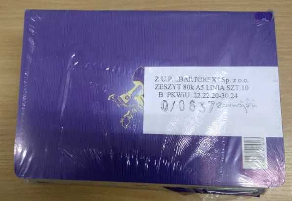 Zeszyty 80-cio kartkowe linia 10szt firmy Bartorex