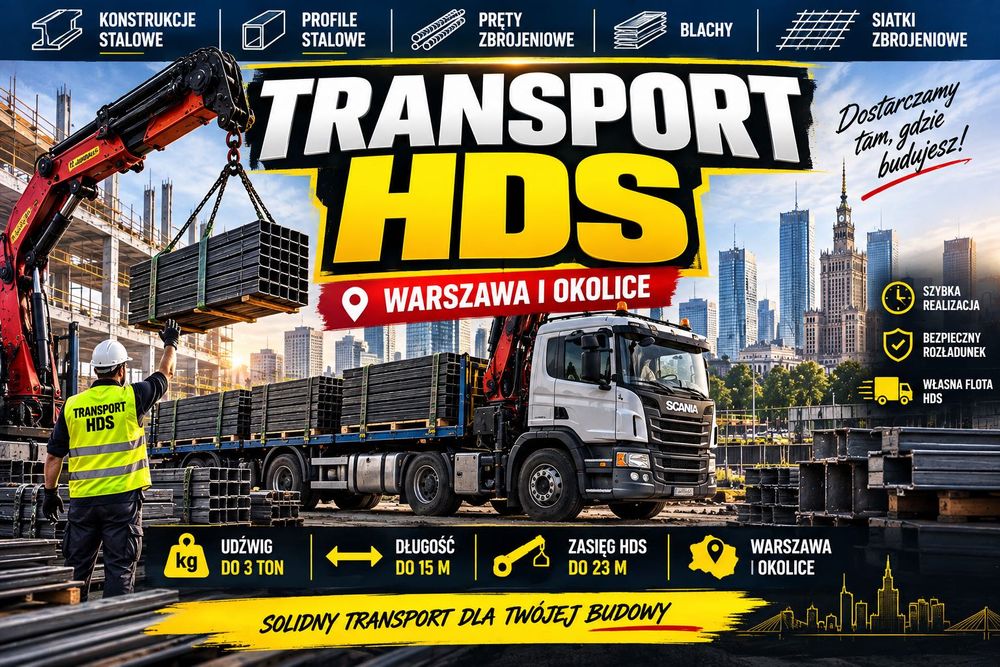 HDS WARSZAWA/Przewóz Towarów/Usługi HDS/ Transport 24/7
