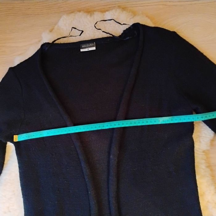 Czarny długi sweter kardigan Beloved r. M 38