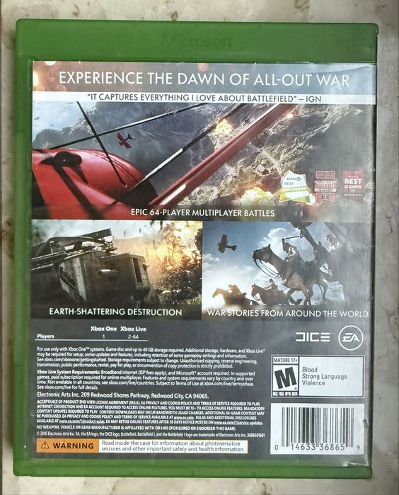 Gra Xbox Battlefield 1
