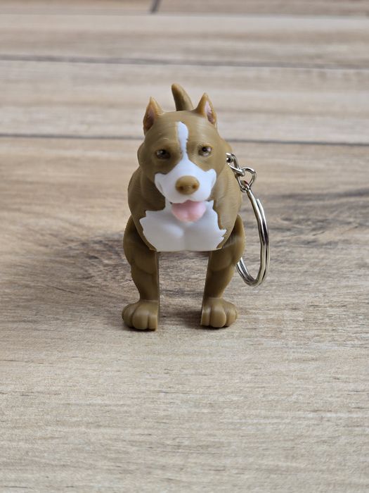 Breloczek Pitbull 3d - Brelok Druk3d fidget Keychain mixGadzet