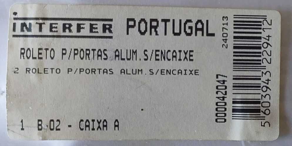 Roleto P/ Portas  Alum. S/  Encaixe (novas)