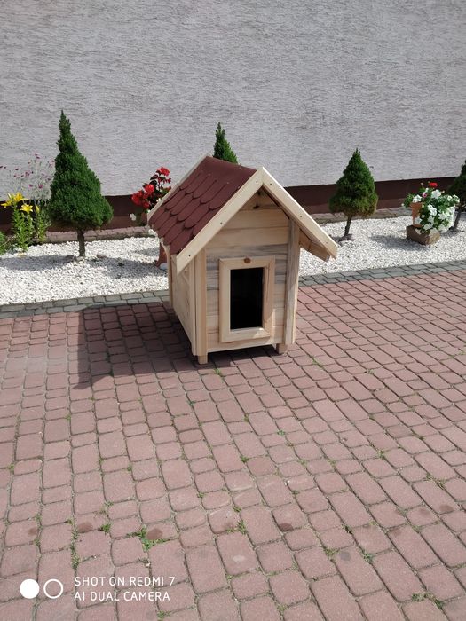 Buda dla psa drewniana OCIEPLANA DOSTĘPNA OD REKI CAŁA Polska wysyłka