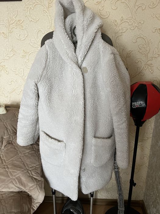 Біла шубка тедді