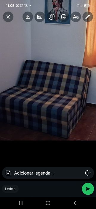 Sofá cambalhota,  usado mas em muito bom estado