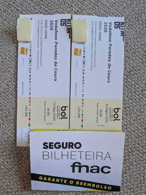 2 Passes Gerais Festival Vodafone Paredes de Coura 26