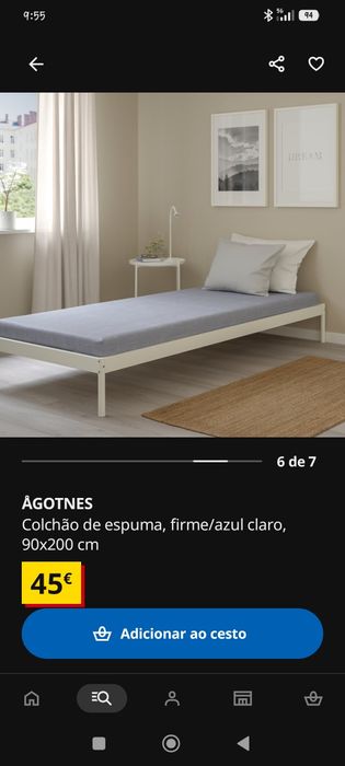 Cama de solteiro simples
