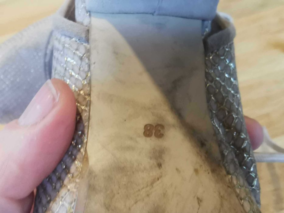 Czółenka buty ślubne Fejkiel rozm 38 wysokość obcasa 7 cm
