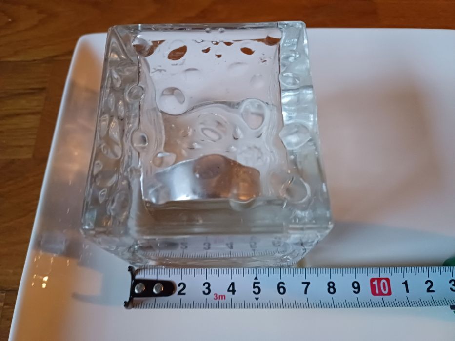 Dois porta-velas de vidro (como novos)