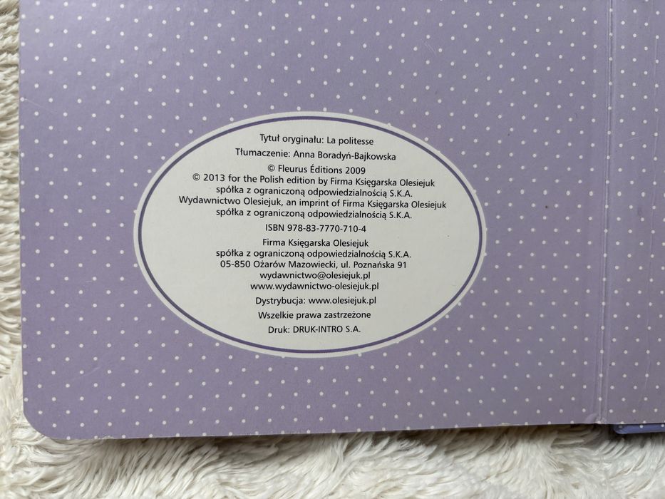 Książeczka „Dobre wychowanie” – Obrazki dla maluchów - kartonowa