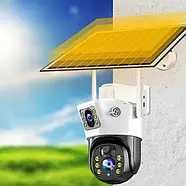 Уличная WiFi камера видеонаблюдения с солнечной панелью