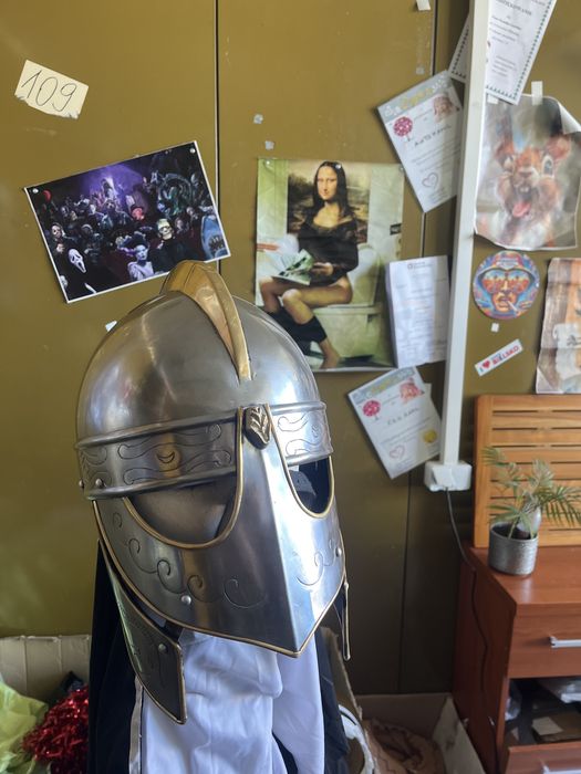 #Hełm Rycerski#Metalowy#Premium#