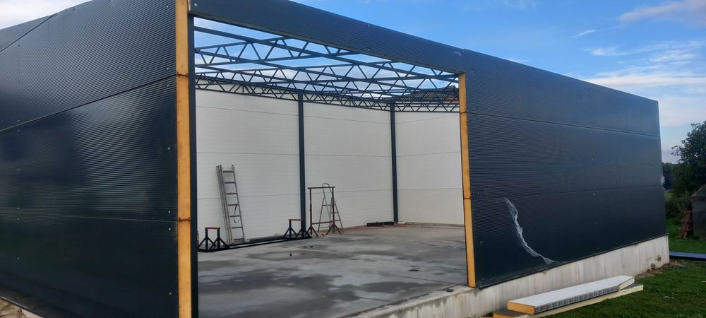 Wiata hala garaż 6m na 12m