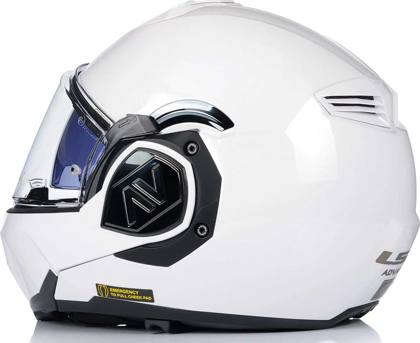 Capacete NOVO Modular 180° LS2 Advant Branco (43% DESCONTO) Tam XS