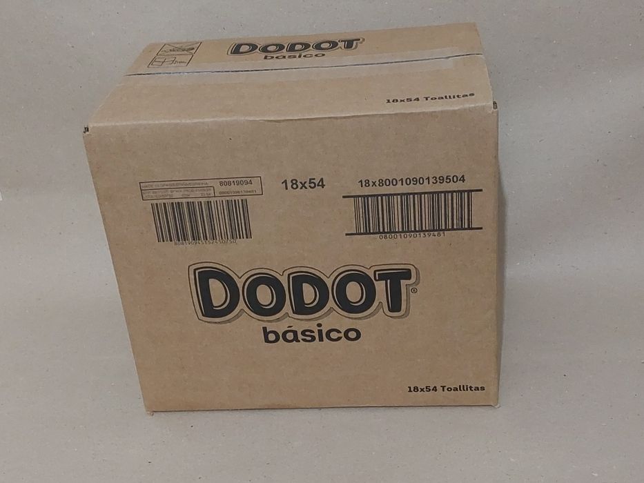 Dodot Básico 18x54 Toalhitas Bebé (972 Un) Novo