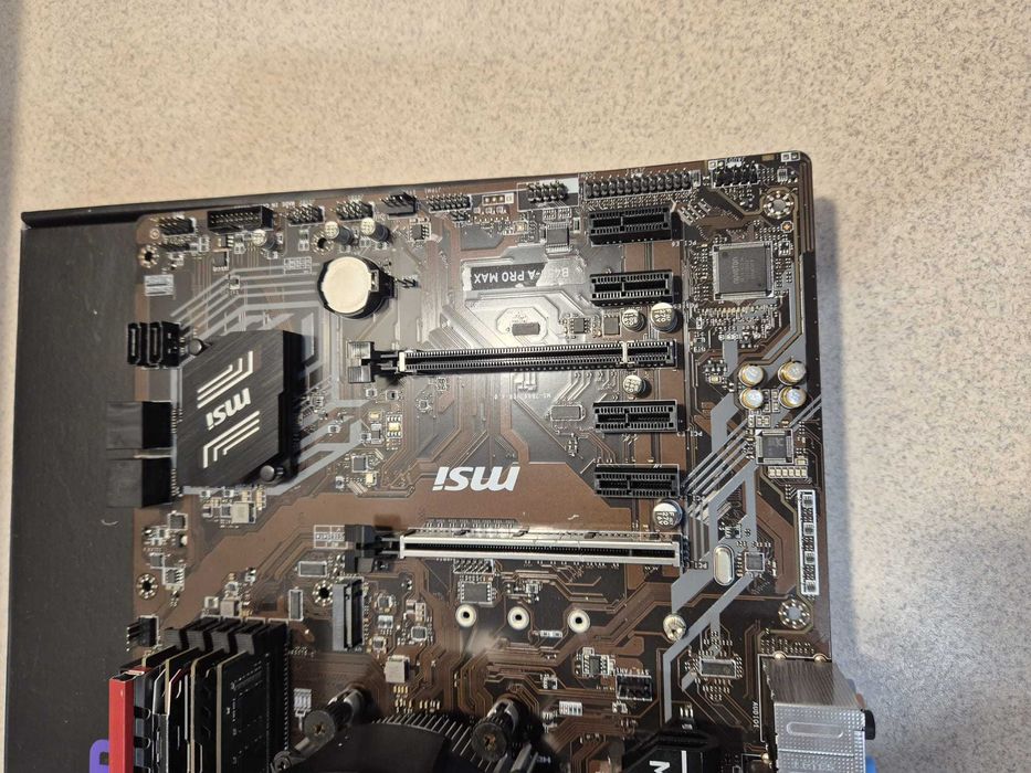 Płyta główna MSI B450 A PRO MAX + procesor + ram czytaj OPIS