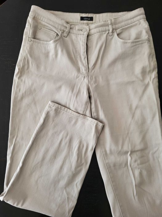 Elegancie jasne spodnie ala jeans marki Vianni