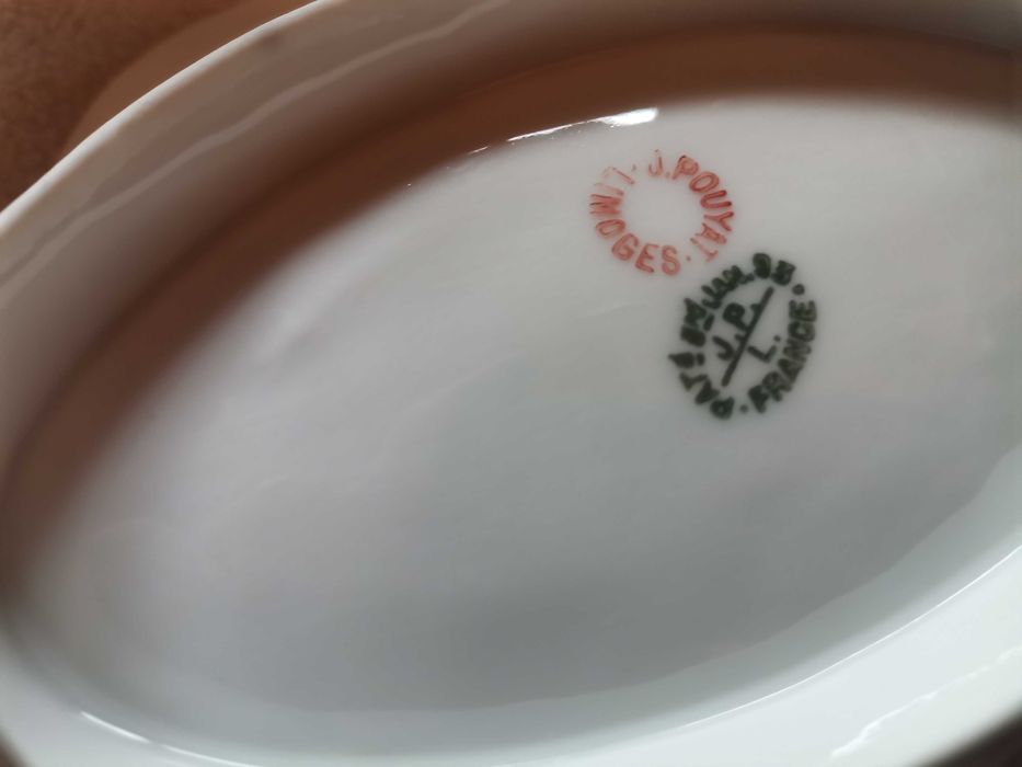 Piękny pałacowy serwis obiadowy znanej marki Limoges Jean ( J.P.L)