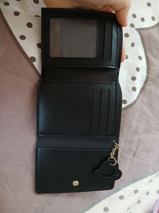 Гаманець з котиком та брілком. Кошелёк. Гаманець новий