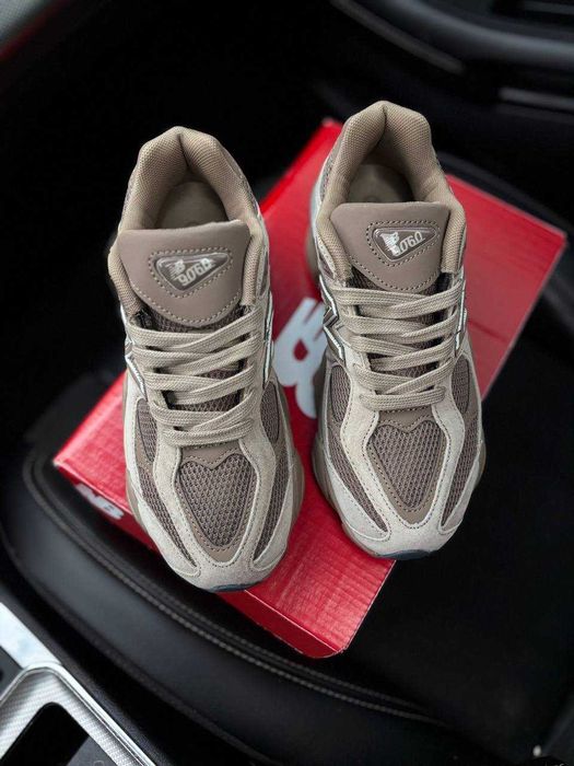 New Balance 9060 Brown Кросівки Нью Беленси жіночі коричневі