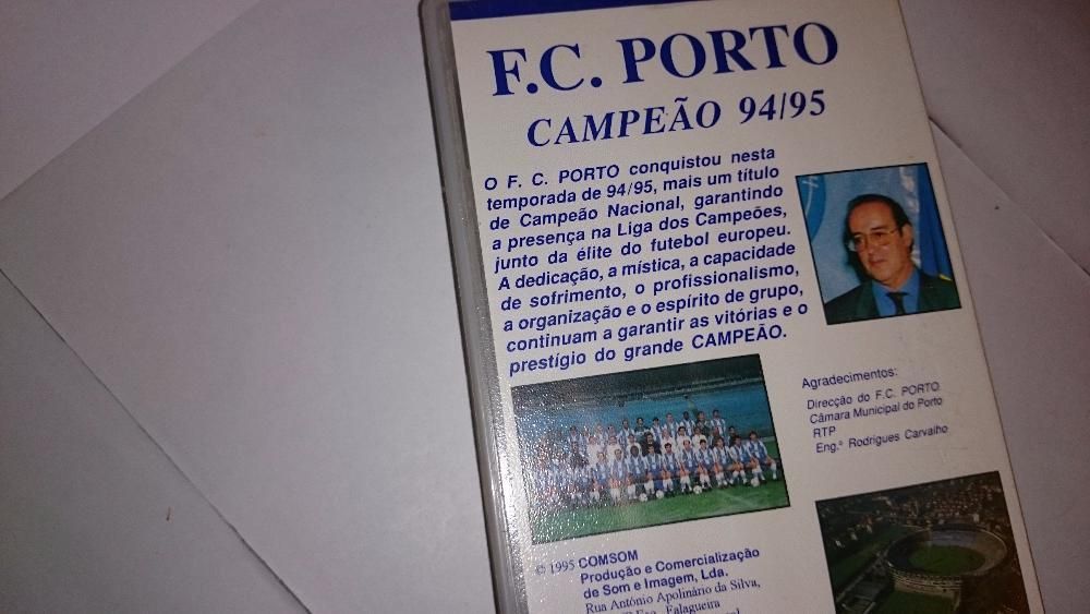 futebol clube do porto - campeão nacional 94/95 (o filme em vhs) raro