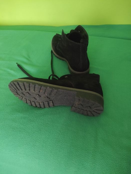 Buty zamszowe botki damskie 41