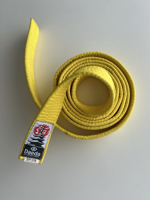 Cinto de Karaté Amarelo 285cms