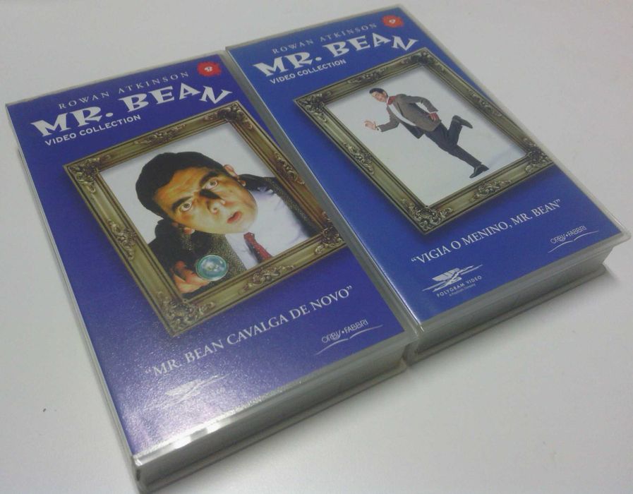 coleção vhs mr. bean bom estado pouco uso