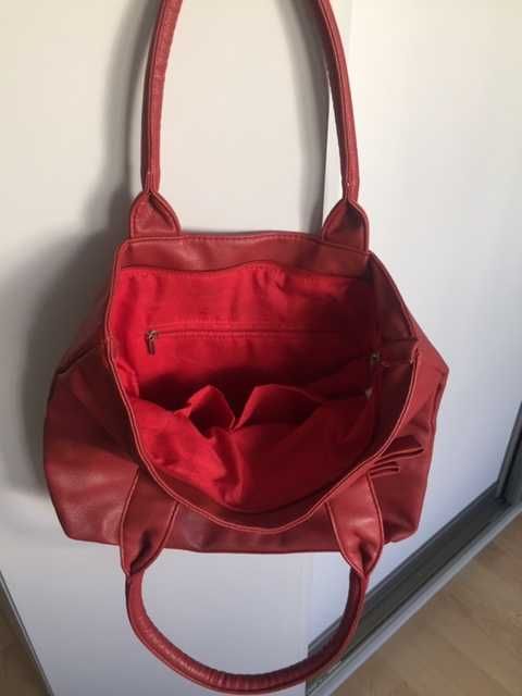 Torebka damska na ramie bordowa