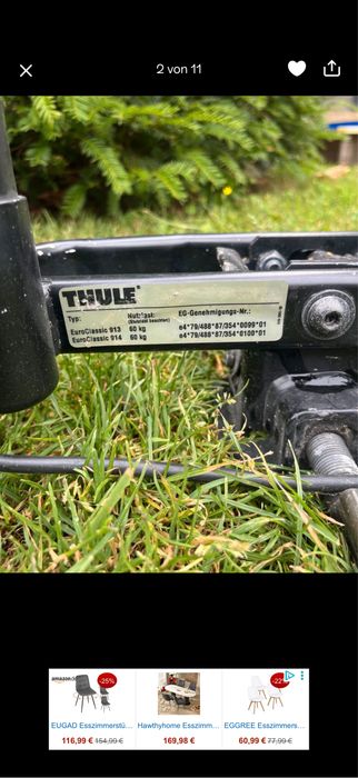 Bagażnik Thule 914.  4 rowery