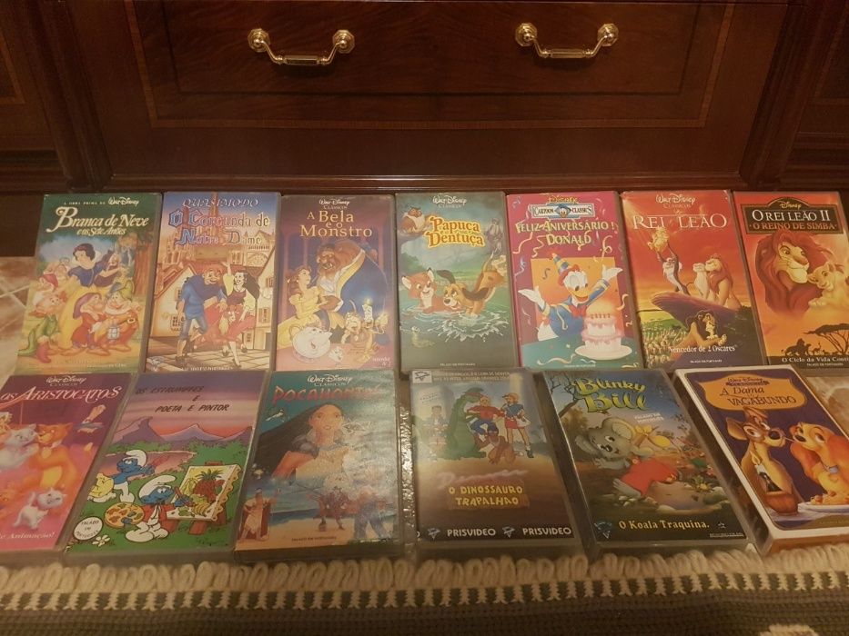 Cassetes VHS, todas em bom estado