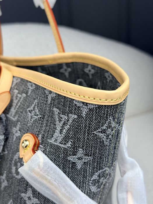Louis Vuitton Neverfull MM Monogram Denim Monogram / сумка луї вітон