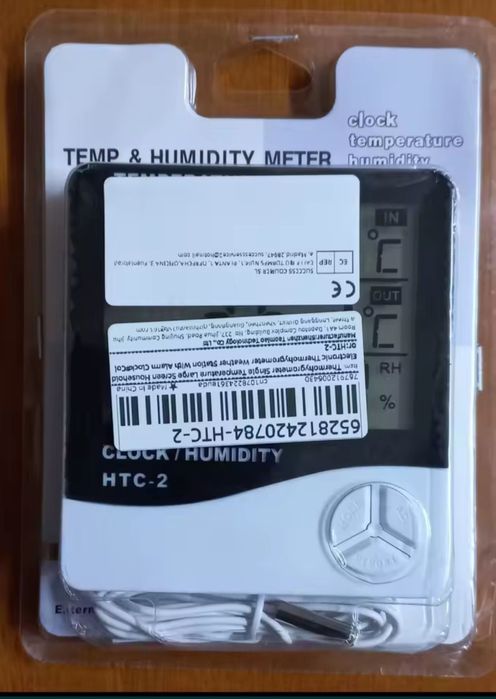 HTC2 термометр гігрометр годинник