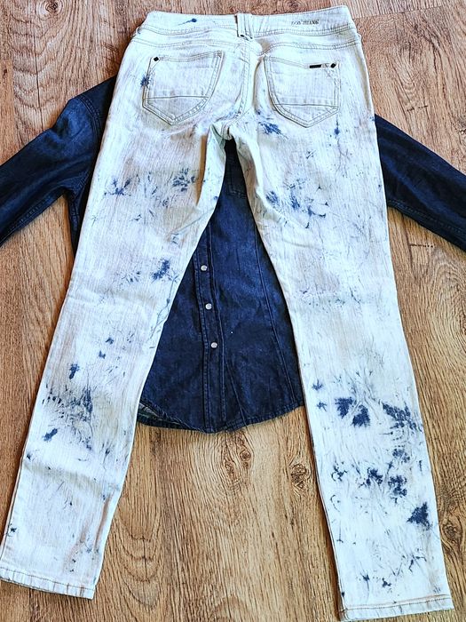 Spodnie jeansowe damskie jasnoniebieskie elastyczne