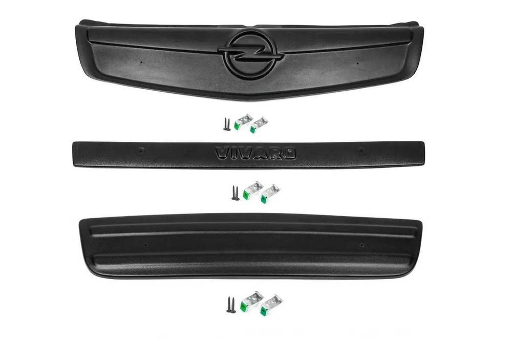 Зимняя накладка на решетку радиатора бампера Opel Vivaro 06-14 Виваро