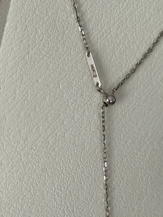 Кольє краватка трансформер білого золота