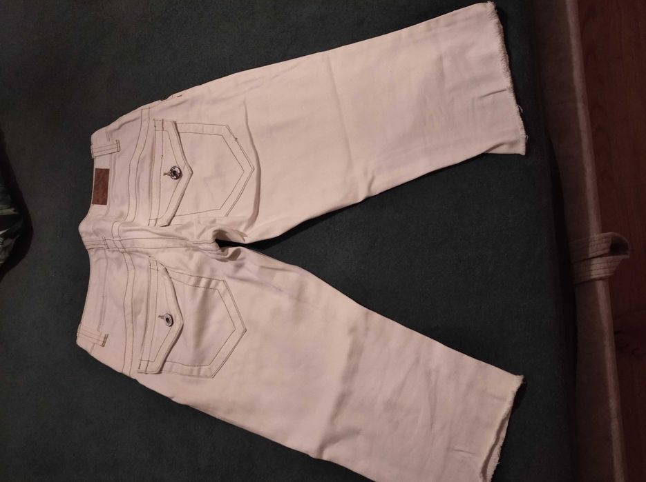 Białe dżinsowe rybaczki Deep jeans 28