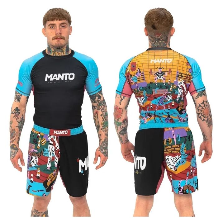 Комплект MANTO  рашгард + шорти ММА БЖЖ | XS-3XL | Преміум які