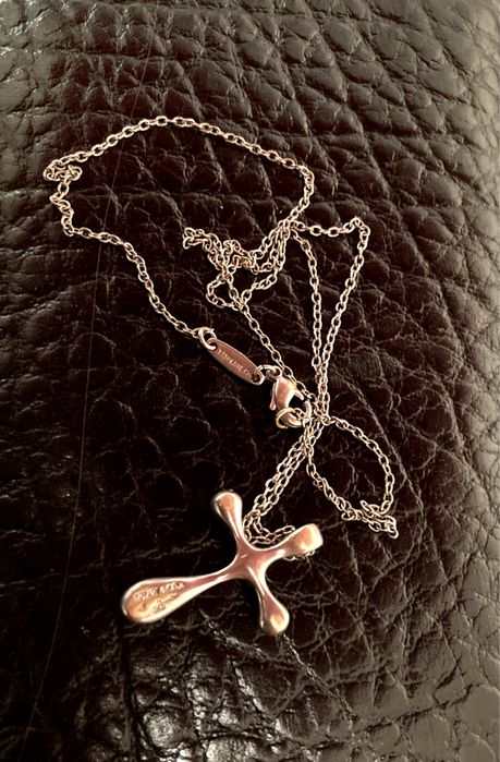 Tiffany & Co Оригинал!!! Крест подвеска 925