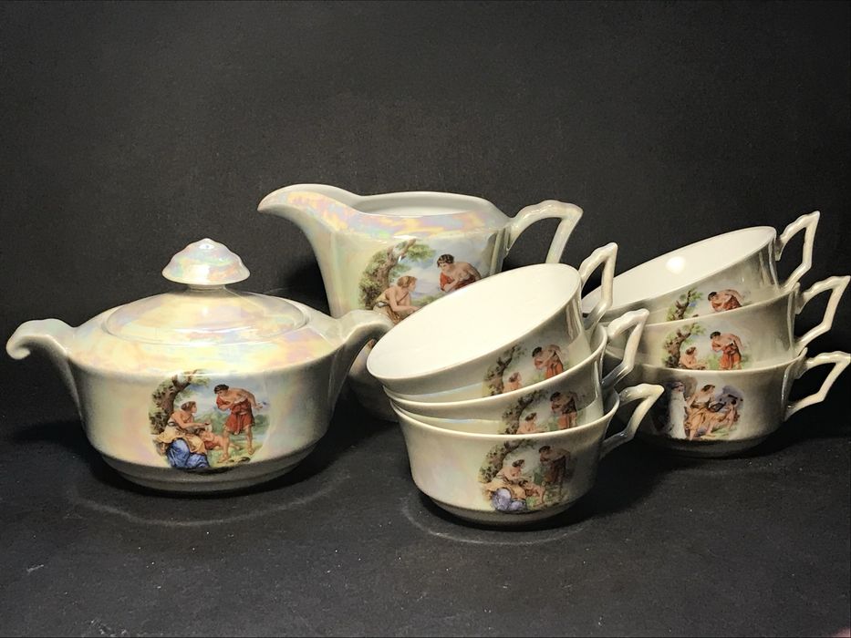 Porcelana ĆMIELÓW fason Bałtyk elementy serwisu