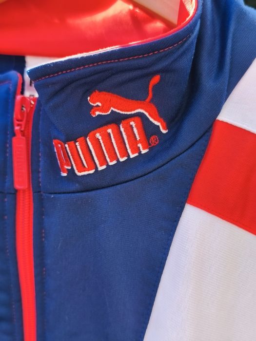 Puma Casaco Treino Vintage Tam.L Azul /Vermelho/Branco