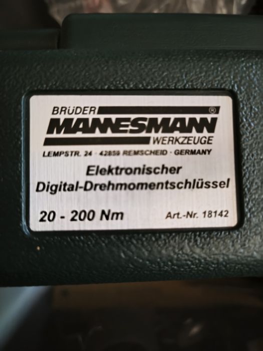 Klucz dynamometryczny MANNESMANN 20/200NM