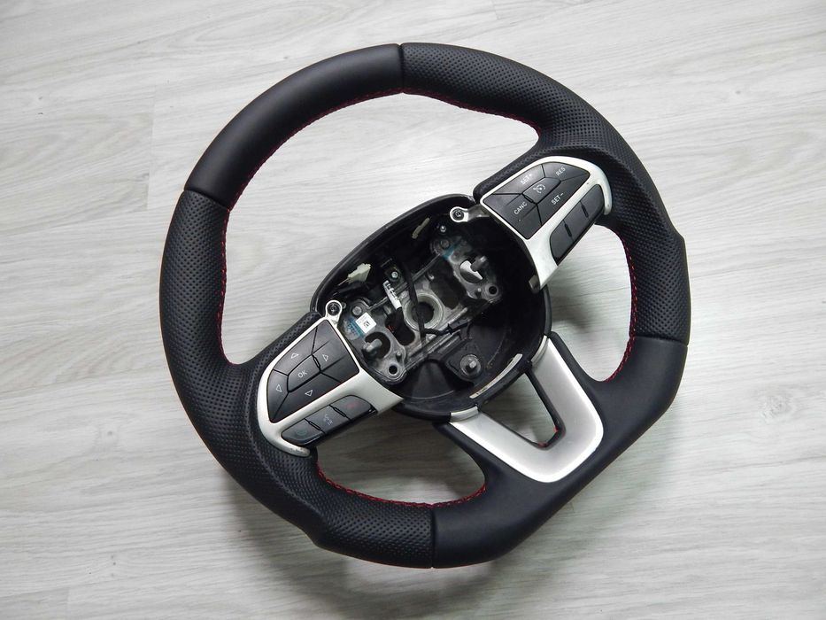 Dodge Charger Challenger - kierownica nowa skóra sport czerwona nić