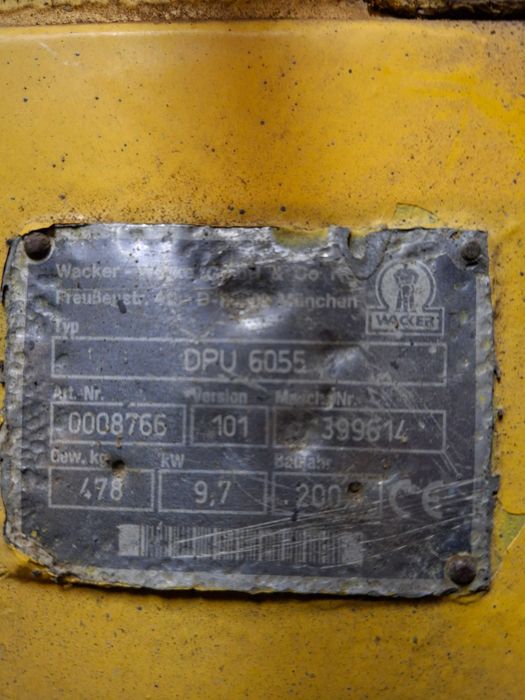 Okazja zagęszczarka gruntu wacker dpu 60-55