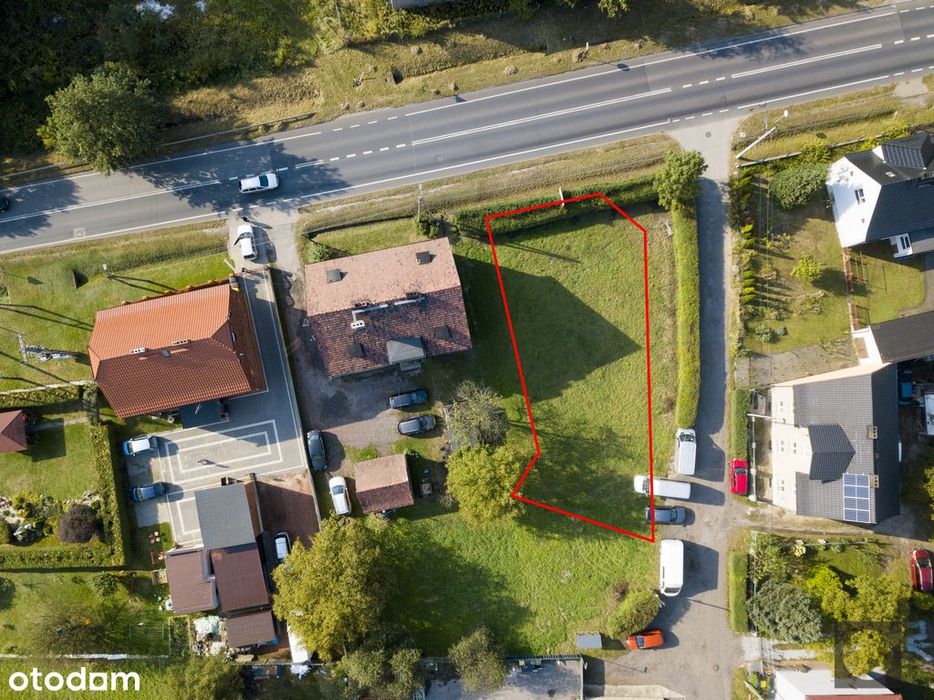 Działka budowlana Górniki, przy drodze krajowej 78