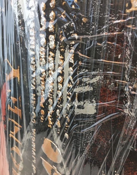 Telas quadros modernos contemporaneos Bruce Willis + Michael Douglas