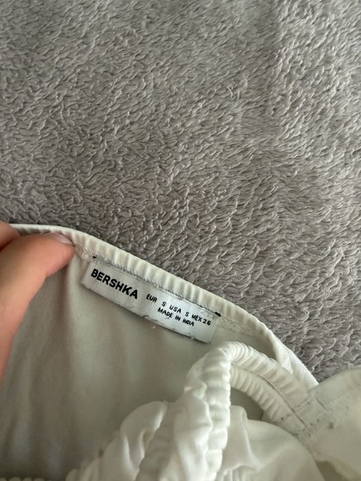 Сукня сарафан білий бершка bershka